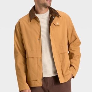 Goodfellow & Co Brown/Tan Utility Jacket with Dark Brown Corduroy Collar